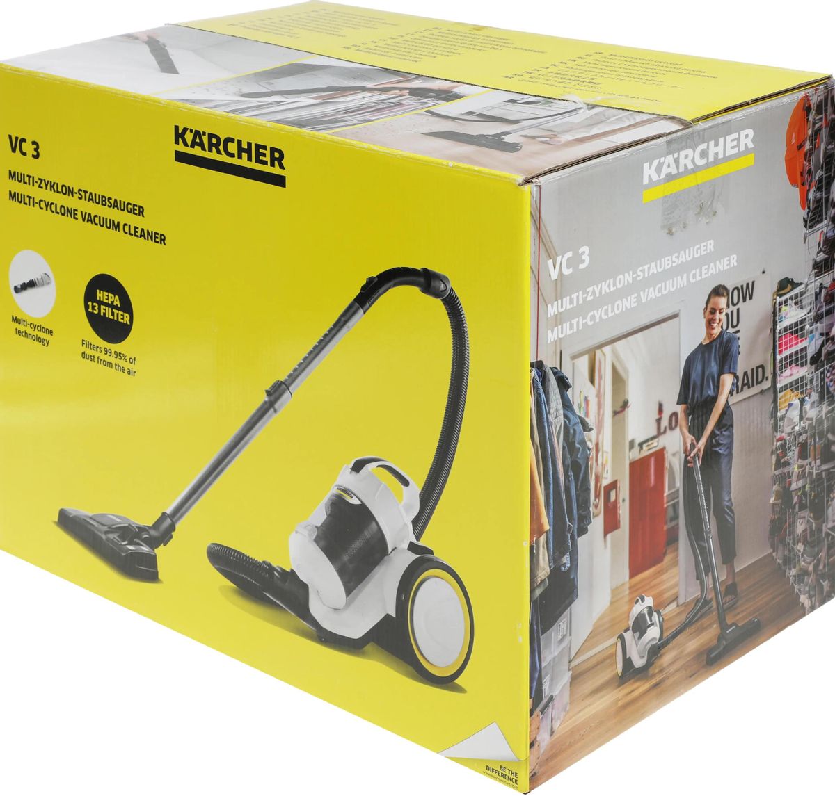 Пылесос Karcher VC 3 (ERP), 700Вт, белый/черный [1.198-053.0]